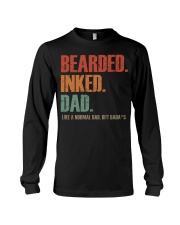 Bearded Inked Black Dad Long Sleeve Tee tile