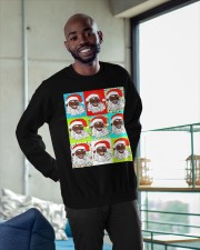 Afro Santa 06-15 Crewneck Sweatshirt apparel-crewneck-sweatshirt-lifestyle-front-07