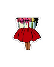7-Afro Santa Sticker tile