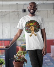 Blacknificent Words Art Afro Natural Hair Black Classic T-Shirt apparel-classic-tshirt-lifestyle-front-34