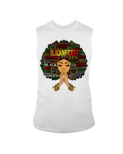 Blacknificent Words Art Afro Natural Hair Black Sleeveless Tee tile