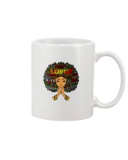 Blacknificent Words Art Afro Natural Hair Black Mug tile