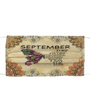 September Girl Cloth face mask front