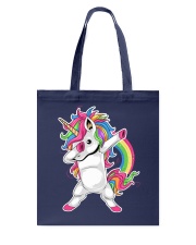 Unicorn Cute Dabbing Style Rainbow Colorfull Tote Bag tile