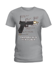 Anatomy of pew pewer Ladies T-Shirt tile