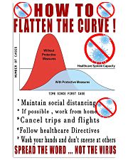 how to flatten the curve 16x24 Poster front