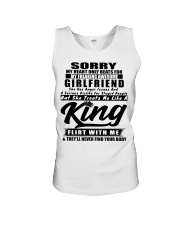 My heart only beats for my awesome girlfriend Unisex Tank tile