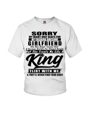 My heart only beats for my awesome girlfriend Youth T-Shirt tile