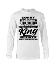 My heart only beats for my awesome girlfriend Long Sleeve Tee tile