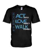 micah 6:8 V-Neck T-Shirt tile