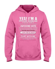 spoiled husband den Hooded Sweatshirt tile