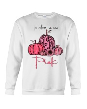 in october we wear pink Crewneck Sweatshirt tile