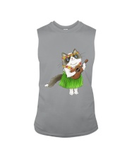 Hawaiian Ragdoll Cat playing Ukulele Sleeveless Tee thumbnail
