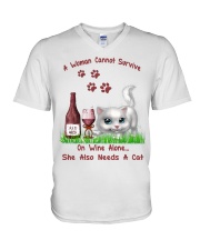 Love cats V-Neck T-Shirt thumbnail