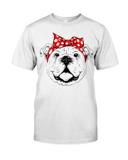 Strong Bulldog woman Premium Fit Mens Tee thumbnail