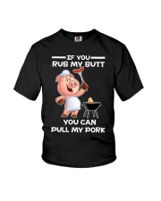 If You Rub My Butt You Can Pull My Pork BBQ Youth T-Shirt thumbnail
