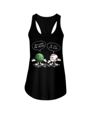 Bowling or softball she loves me more Ladies Flowy Tank thumbnail