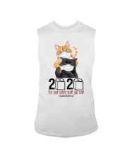 Cat 2020 The Year When Shit Got Real Sleeveless Tee thumbnail
