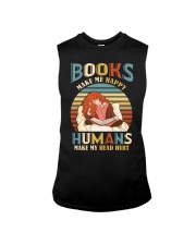 Books make me happy humans make my head hurt Sleeveless Tee thumbnail