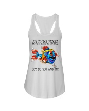Joy to the fishes in the deep blue sea joy to you Ladies Flowy Tank thumbnail