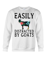Cow easily distracted by goats Crewneck Sweatshirt thumbnail