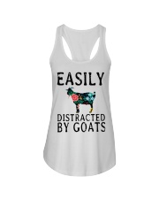 Cow easily distracted by goats Ladies Flowy Tank thumbnail