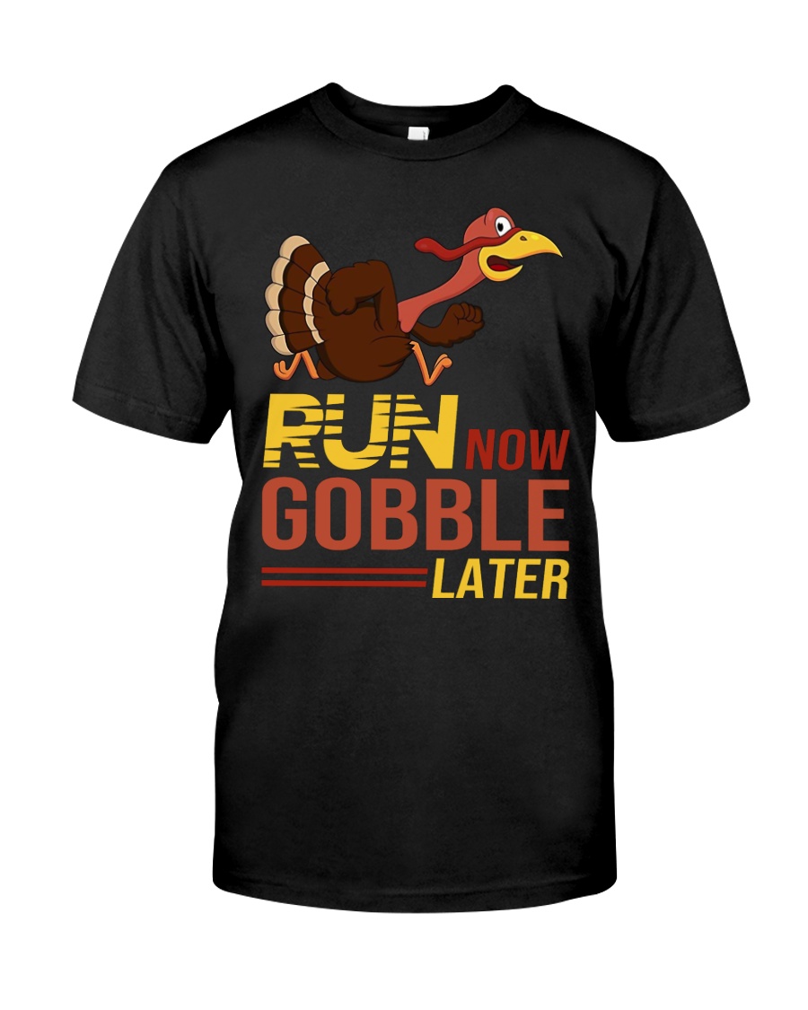 Run now gobble later Premium Fit Mens Tee