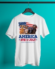 Dachshund america 4th of july independence day Classic T-Shirt lifestyle-mens-crewneck-front-3