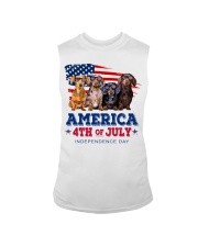Dachshund america 4th of july independence day Sleeveless Tee thumbnail