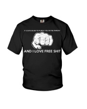 It costs punch you in the throat and I love Youth T-Shirt thumbnail