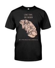Live tiny die never time apocalypse champion Premium Fit Mens Tee front