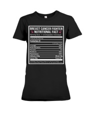 Breast cancer fighter nutritional facts Premium Fit Ladies Tee thumbnail