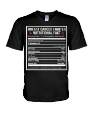 Breast cancer fighter nutritional facts V-Neck T-Shirt thumbnail