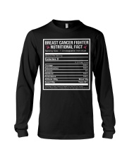 Breast cancer fighter nutritional facts Long Sleeve Tee thumbnail