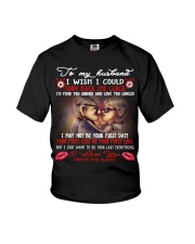 To my husband I wish I could turn back the clock Youth T-Shirt thumbnail