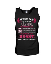 And God said let there be July girl who has ears Unisex Tank thumbnail