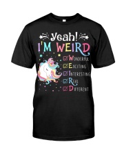 Unicorn yeah im weird Premium Fit Mens Tee thumbnail