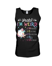 Unicorn yeah im weird Unisex Tank thumbnail