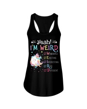 Unicorn yeah im weird Ladies Flowy Tank thumbnail