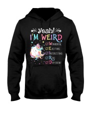 Unicorn yeah im weird Hooded Sweatshirt thumbnail