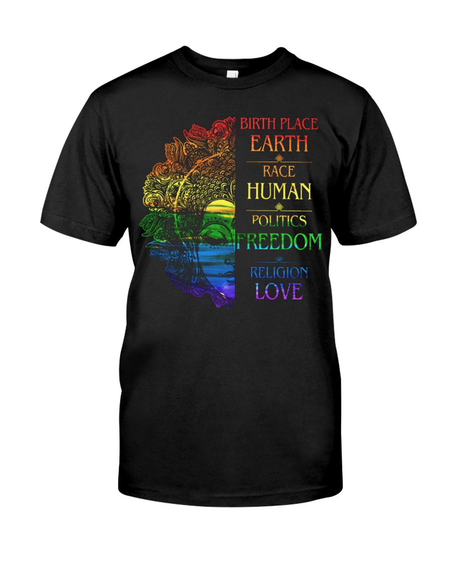 Buddha birth place earth race human politics freed Classic T-Shirt