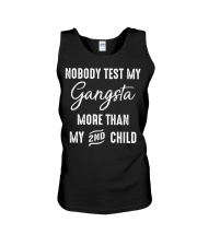 nobody test your gangsta more than my 2nd child Unisex Tank thumbnail