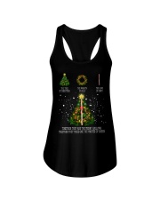 The tree of christmas the wreath of holly the cane Ladies Flowy Tank thumbnail