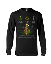 The tree of christmas the wreath of holly the cane Long Sleeve Tee thumbnail