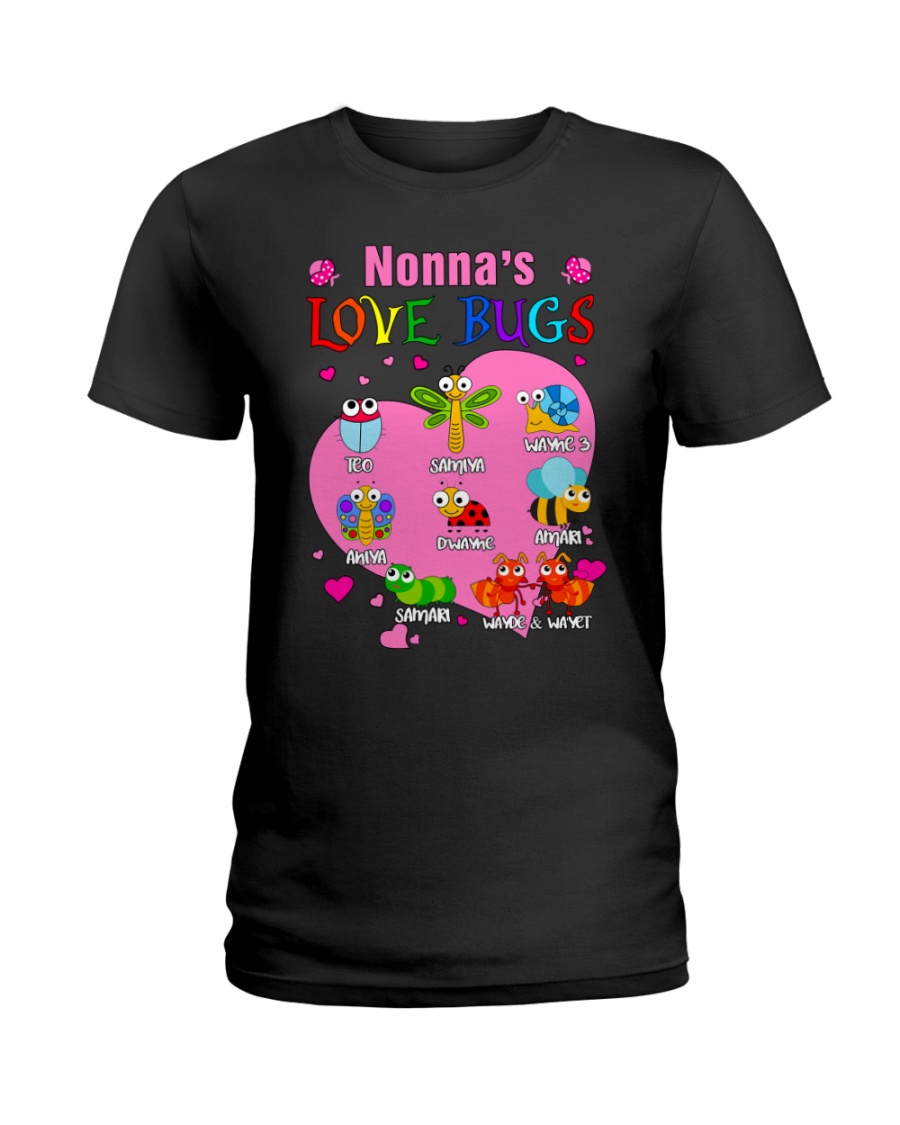 Nonna's love bugs Ladies T-Shirt