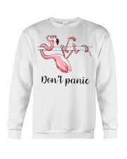 Flamingo don't panic Crewneck Sweatshirt thumbnail