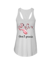 Flamingo don't panic Ladies Flowy Tank thumbnail