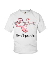 Flamingo don't panic Youth T-Shirt thumbnail