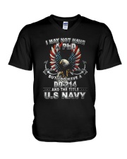 I may not have a phd but i do have dd 214 and the V-Neck T-Shirt thumbnail