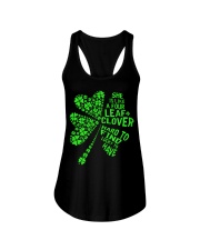 She is like a four leaf clover hard to find lucky Ladies Flowy Tank thumbnail